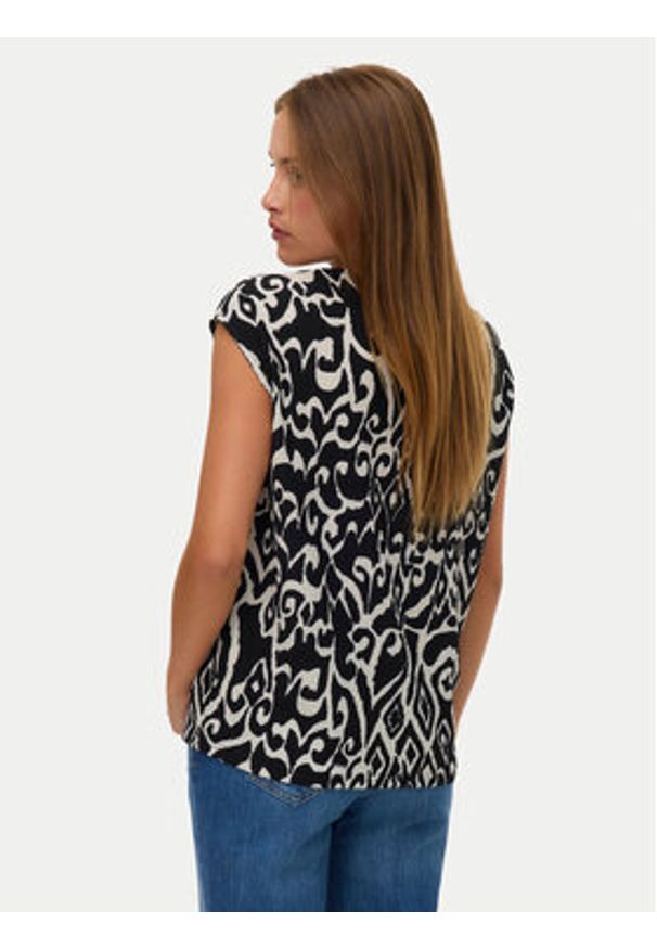 Vero Moda Bluzka Friga 10340830 Czarny Regular Fit. Kolor: czarny. Materiał: syntetyk