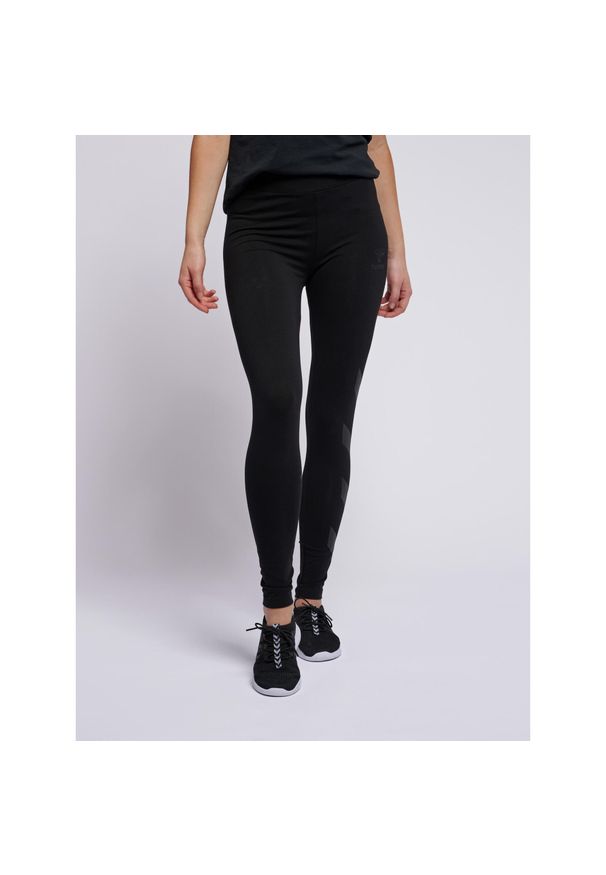 Damskie legginsy Hummel hmlSommer. Kolor: czarny. Materiał: bawełna. Sport: fitness