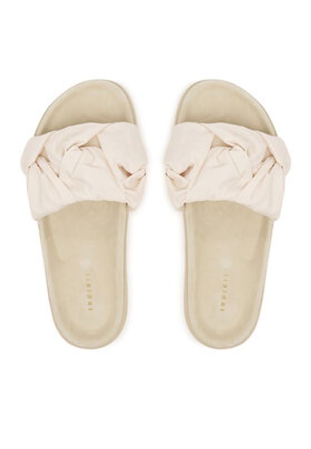 Inuikii Klapki Fjord Flower 1004.003.0122 Kremowy. Kolor: kremowy. Materiał: materiał