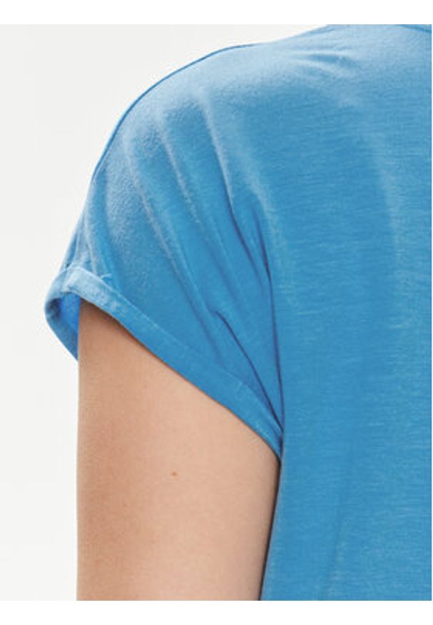 Vero Moda T-Shirt Ava 10284468 Niebieski Regular Fit. Kolor: niebieski. Materiał: lyocell
