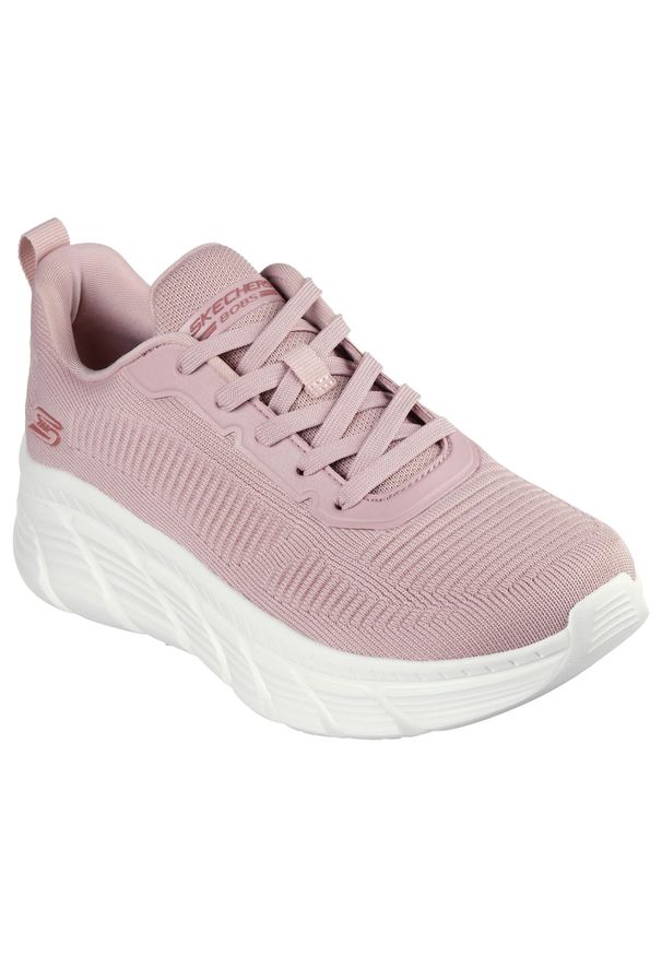 skechers - Buty Kobieta Skechers Bobs B Flex Hi róża. Okazja: na co dzień. Kolor: różowy. Materiał: tkanina