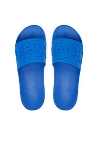 Calvin Klein Klapki Nemo - Contoured Emblem Logo Sliders HM0HM02113 Niebieski. Kolor: niebieski. Materiał: syntetyk #3