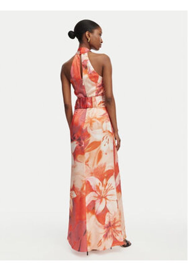 Marciano Guess Sukienka koktajlowa G6GK27 W1868 Pomarańczowy Regular Fit. Kolor: pomarańczowy. Materiał: syntetyk. Styl: wizytowy