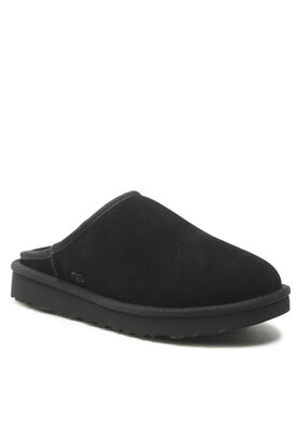 Ugg Kapcie M Classic Slp-On 1129290 Czarny. Kolor: czarny. Materiał: skóra