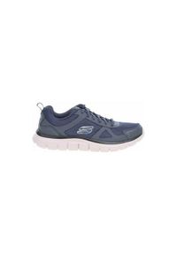 skechers - Buty do chodzenia męskie Skechers Track Scloric. Zapięcie: sznurówki. Kolor: niebieski. Materiał: materiał, syntetyk, tkanina. Szerokość cholewki: normalna. Sport: turystyka piesza