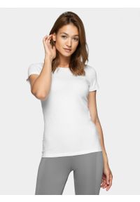 outhorn - T-shirt damski. Materiał: bawełna, elastan, jersey #1