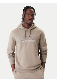 EA7 Emporio Armani Bluza 7M001313 AF13512 U6167 Beżowy Regular Fit. Kolor: beżowy. Materiał: bawełna #1