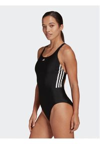 Adidas - adidas Strój kąpielowy Mid 3-Stripes Swimsuit HA5993 Czarny. Kolor: czarny. Materiał: syntetyk #6