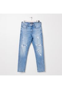 Sinsay - Spodnie jeansowe męskie - Niebieski. Kolor: niebieski #1