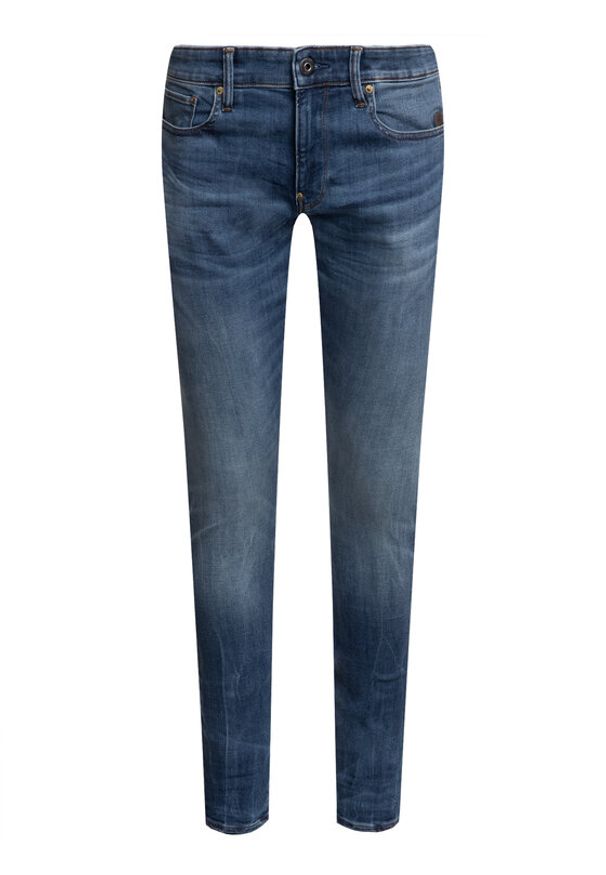 G-Star RAW - G-Star Raw Jeansy Revend 51010-8968-6028 Granatowy Skinny Fit. Kolor: niebieski