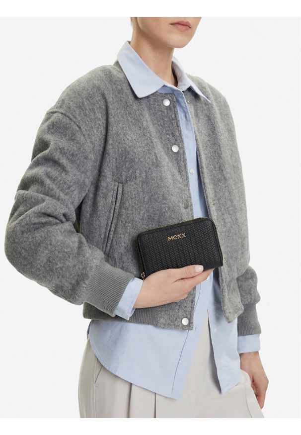 MEXX Portfel CEO-MEXX-W1-002-SS26 Czarny. Kolor: czarny. Materiał: skóra