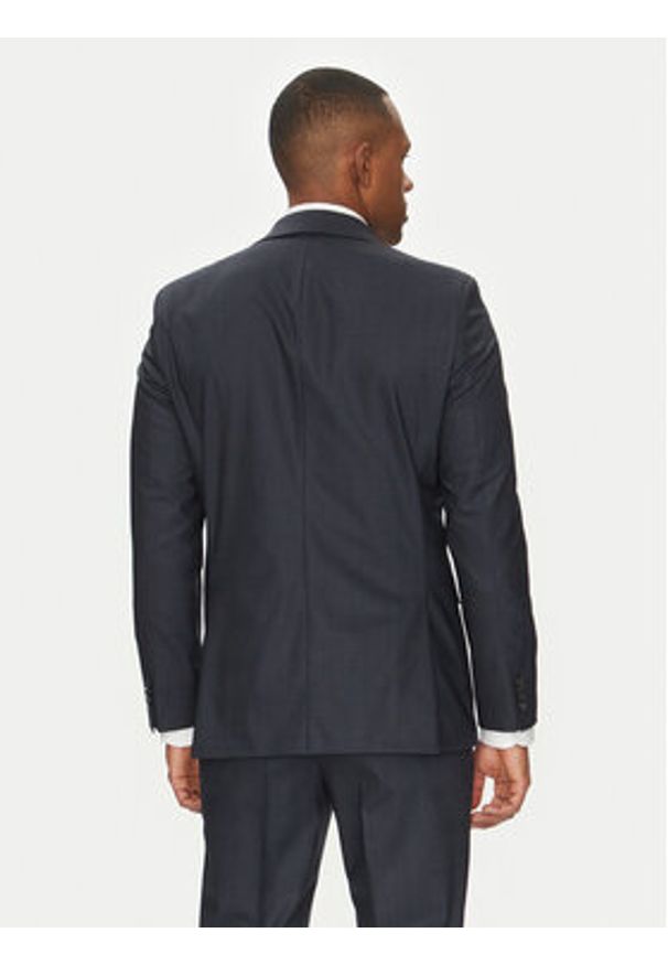 BOSS Garnitur H-Jeckson 50540757 Granatowy Regular Fit. Kolor: niebieski. Materiał: wełna