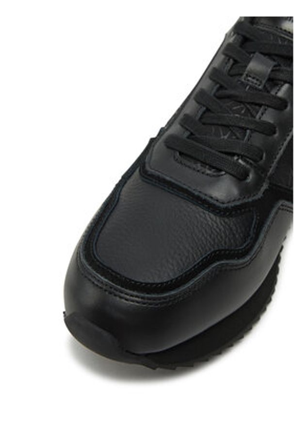 Calvin Klein Sneakersy HM0HM01664 Czarny. Kolor: czarny. Materiał: skóra