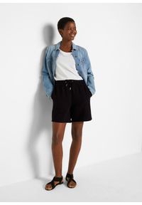 bonprix - Szorty muślinowe. Kolor: czarny. Materiał: bawełna #2