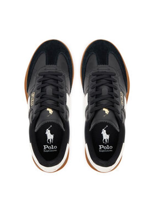 Polo Ralph Lauren Sneakersy Aera 804956688008 Czarny. Kolor: czarny. Materiał: skóra