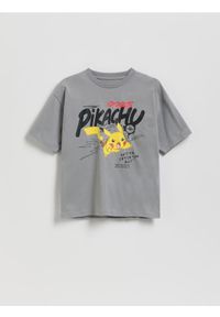 Reserved - T-shirt Pokémon - ciemnoszary. Kolor: szary. Materiał: dzianina, bawełna #1