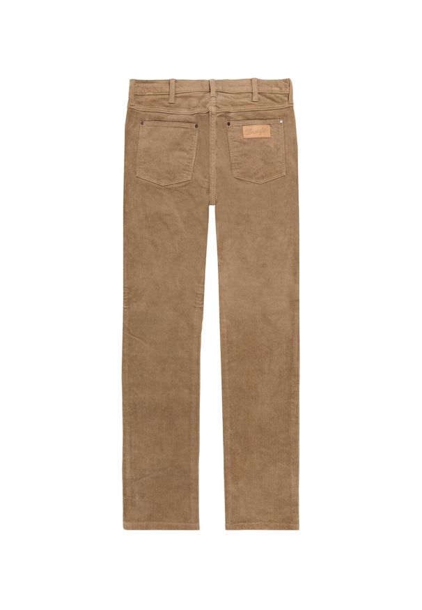 Wrangler - WRANGLER LARSTON MĘSKIE SPODNIE SZTRUKSOWE SZTRUKSY SZTRUKS LEAD GREY W18SA2M24. Materiał: sztruks