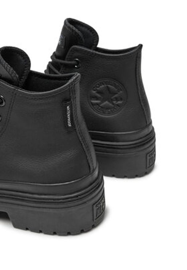 Converse Trampki Chuck Taylor All Star Lugged Heel Platform Waterproof A11548C Czarny. Kolor: czarny. Materiał: skóra. Obcas: na platformie