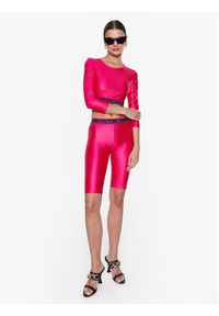 Versace Jeans Couture Szorty sportowe 74HAC106 Różowy Slim Fit. Kolor: różowy. Materiał: syntetyk #4