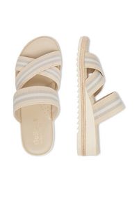 Go Soft Klapki CEO-R25AW01006 Beżowy. Kolor: beżowy. Materiał: materiał #6