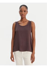 Marella Bluzka Nembi 2615161011 Brązowy Regular Fit. Kolor: brązowy. Materiał: acetat #1