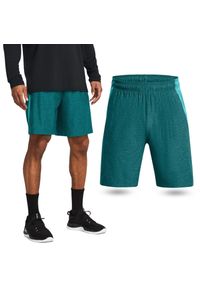 Under Armour - Spodenki fitness męskie UNDER ARMOUR Tech Vent Shorts Szorty. Kolor: zielony. Sport: fitness