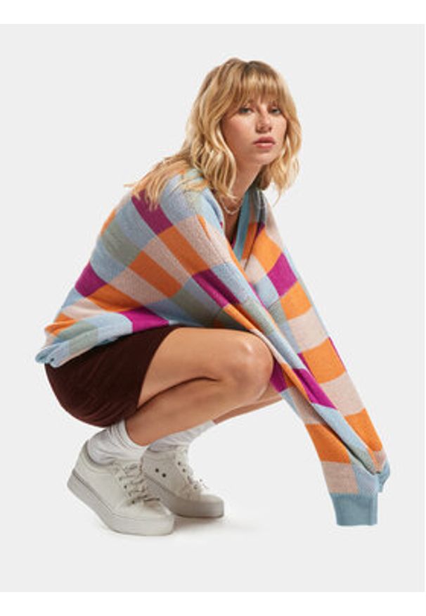 Roxy Kardigan Small Slow Chec Swtr ERJSW03578 Niebieski Regular Fit. Kolor: niebieski. Materiał: syntetyk