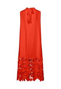YAS Sukienka letnia Twigsy 26037703 Czerwony Relaxed Fit. Kolor: czerwony. Materiał: lyocell. Sezon: lato #3