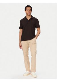 Lacoste Polo DH1969 Brązowy ciemny Classic Fit. Typ kołnierza: polo. Kolor: brązowy. Materiał: bawełna #2