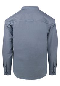 Lekka Kurtka o Kroju Koszuli Wierzchniej - Pako Jeans - Stalowa Niebieska. Kolor: niebieski. Materiał: tkanina, elastan, bawełna. Sezon: wiosna, jesień #3