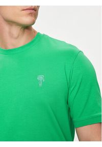 Karl Lagerfeld - KARL LAGERFELD T-Shirt 755055 542221 Zielony Regular Fit. Typ kołnierza: dekolt w karo. Kolor: zielony. Materiał: bawełna #3