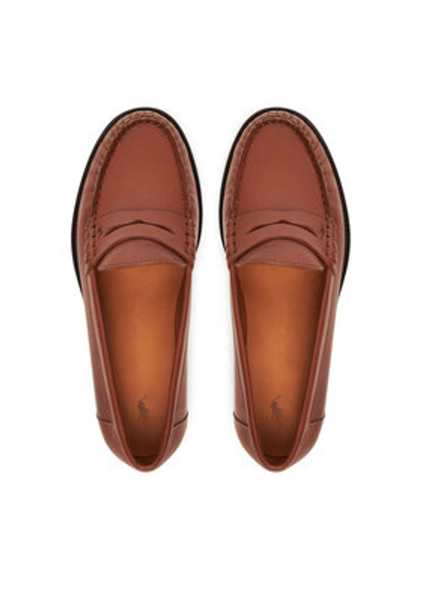 Polo Ralph Lauren Mokasyny Calfskin Penny Loafer 818961942001 Brązowy. Kolor: brązowy. Materiał: skóra
