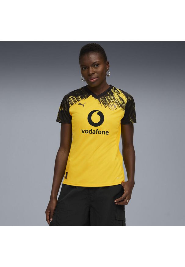 Puma - Damska koszulka domowa Borussia Dortmund 25/26 PUMA. Kolor: wielokolorowy, żółty, czarny. Sport: piłka nożna