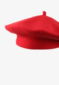 Renee - Czerwony Klasyczny Beret z Antenką z Bawełną i Kaszmirem Emidora. Kolor: czerwony. Materiał: bawełna, kaszmir. Styl: klasyczny #2