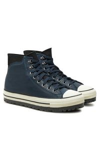 Converse Trampki Chuck Taylor All Star City Trek Waterproof A08558C Granatowy. Kolor: niebieski. Materiał: skóra #5