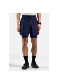 Spodenki męskie Odlo X-ALP TRAIL 6 INCH 2-in-1 short. Kolor: niebieski. Sport: turystyka piesza