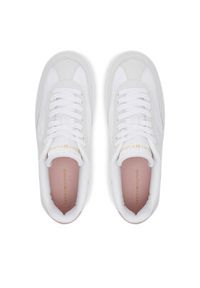 TOMMY HILFIGER - Tommy Hilfiger Sneakersy Th Heritage Sneaker FW0FW08643 Biały. Kolor: biały. Materiał: skóra #4