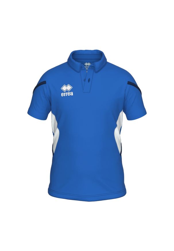 ERREA - Koszulka polo dla dzieci Errea Clark. Typ kołnierza: polo. Kolor: niebieski, wielokolorowy, biały. Styl: sportowy