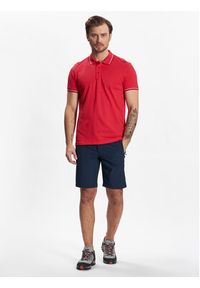 CMP Polo 39D8367 Czerwony Regular Fit. Typ kołnierza: polo. Kolor: czerwony. Materiał: bawełna #5