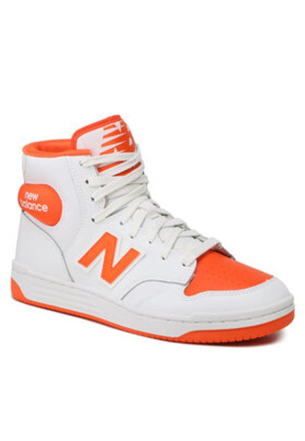 New Balance Sneakersy BB480SCA Biały. Kolor: biały. Materiał: skóra