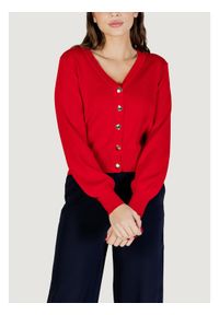 Morgan Kardigan 261-MLIKE Czerwony Regular Fit. Kolor: czerwony. Materiał: wiskoza #1