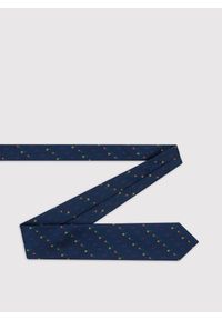 Pako Lorente - PAKO LORENTE – Granatowy krawat męski w kwiaty. Kolor: niebieski. Materiał: poliester. Wzór: kwiaty #3