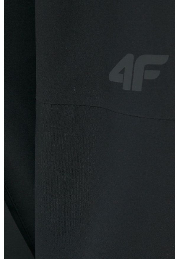 4f - 4F kurtka outdoorowa kolor czarny przejściowa oversize. Kolor: czarny. Materiał: materiał