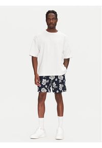 TOMMY HILFIGER - Tommy Hilfiger Szorty materiałowe Slub Aop Beach DM0DM21947 Granatowy Regular Fit. Kolor: niebieski. Materiał: bawełna