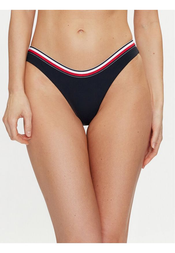 TOMMY HILFIGER - Tommy Hilfiger Dół od bikini UW0UW05293 Granatowy. Kolor: niebieski. Materiał: syntetyk