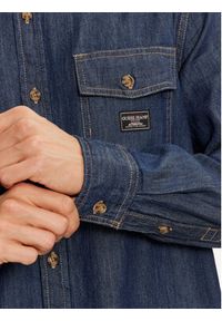 Guess Jeans Koszula jeansowa M4BH56 D5EI4 Granatowy Regular Fit. Kolor: niebieski. Materiał: bawełna