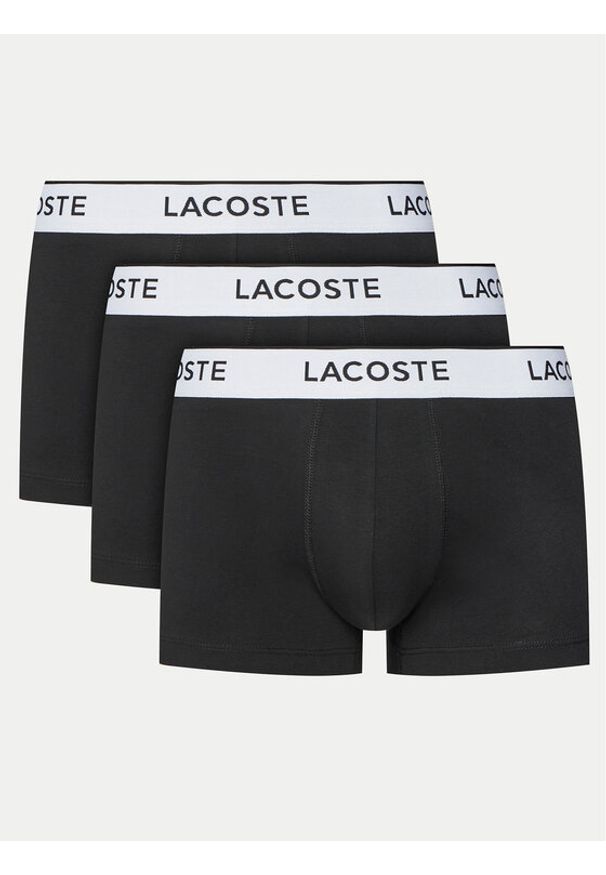 Lacoste Komplet 3 par bokserek 5H2392 Czarny. Kolor: czarny. Materiał: bawełna