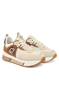 Liu Jo Sneakersy Maxi Wonder BF5009 PX684 Beżowy. Kolor: beżowy. Materiał: skóra, zamsz #5