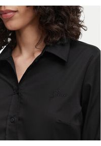 Guess Koszula W6YH10 W2752 Czarny Slim Fit. Kolor: czarny. Materiał: bawełna #3