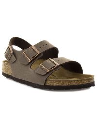 Birkenstock Milano BS Sandały unisex. Kolor: brązowy. Sezon: lato. Styl: młodzieżowy, sportowy #3